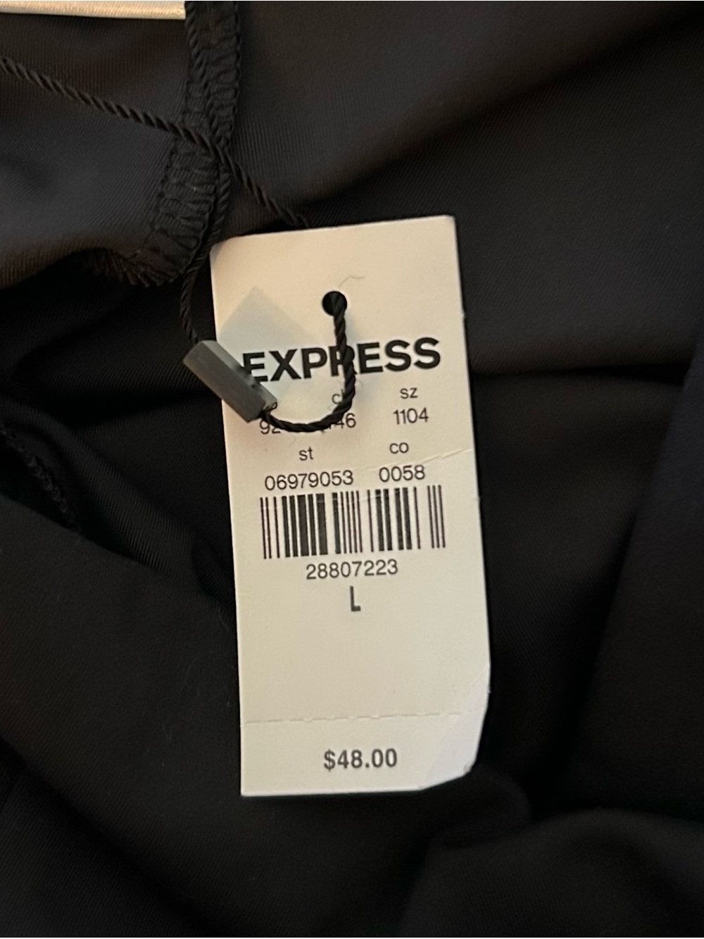 Express Women’s body contour collection high compression leggings Size Large new - Picture 5 of 5